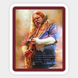 Warren Haynes Guitar Player Sticker